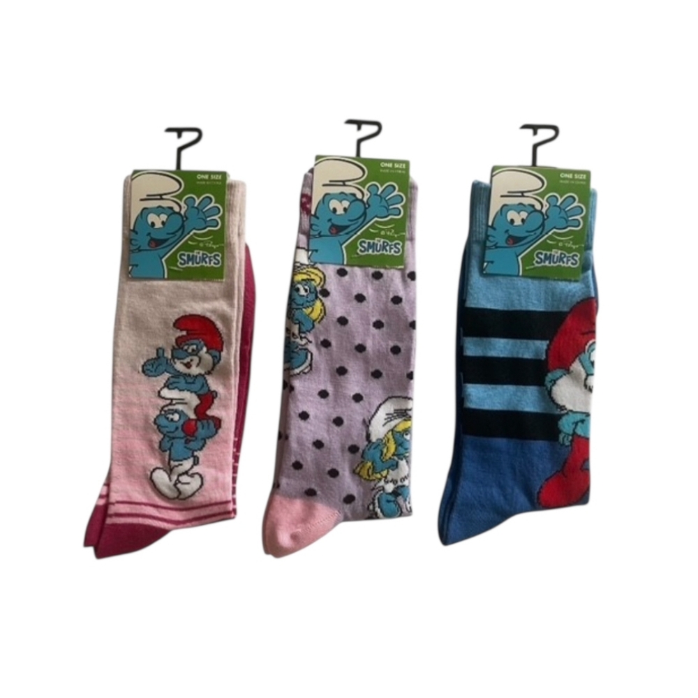 PAPA Smurf Retro Smurf Cartoon Funny Socks